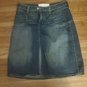 Jean skirt split in the front size 26